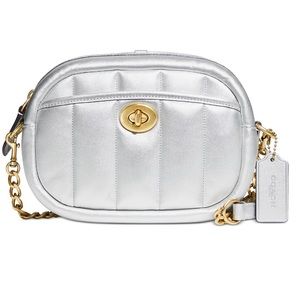 COACH | Small Metallic Leather Camera Bag